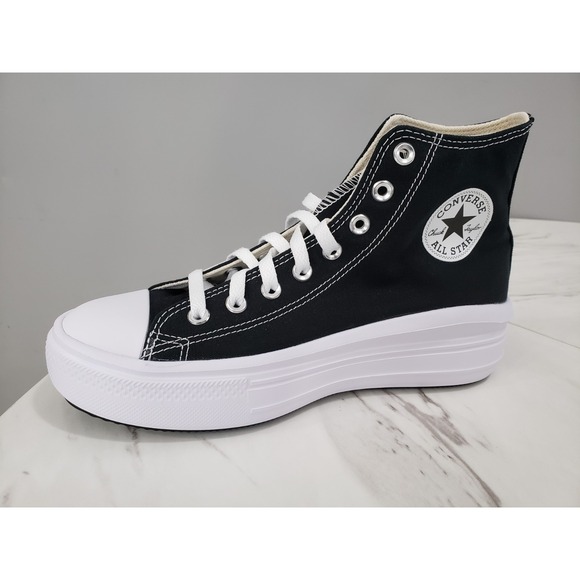 NEW NO BOX SIZE 10.5 Converse Women CTAS‎ Move HI Black 568497C Platform Shoes